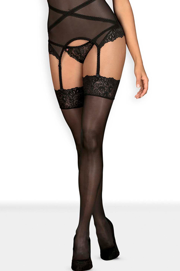 Obsessive Bondea stockings, черные — фото 1