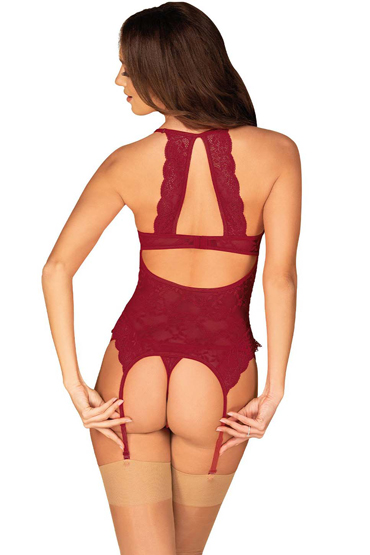 Obsessive Ivetta corset, красный - фото, отзывы