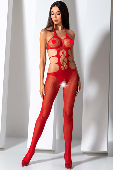 Passion Bodystocking BS084-1, красный — фото 1