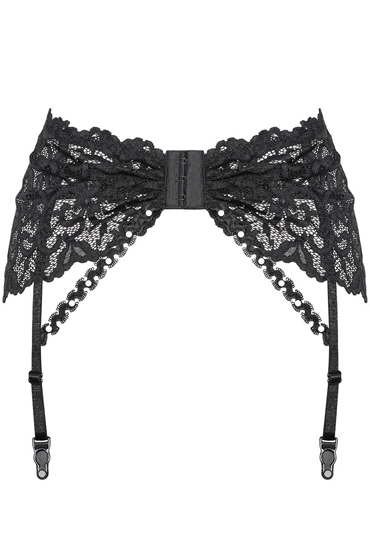 Obsessive Joylace garter belt, черный, Кружевной пояс для чулок и другие товары Obsessive с фото