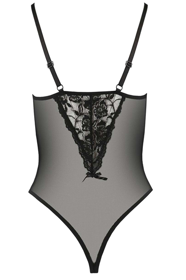 Passion Melek teddy, черное, Боди со шнуровкой спереди и другие товары Passion с фото