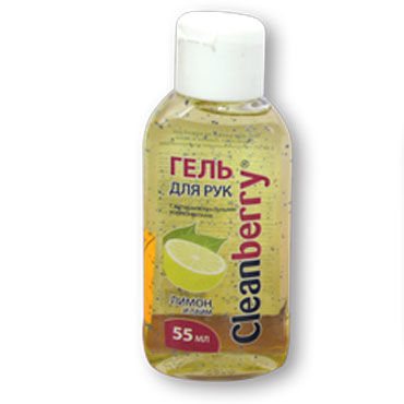 Cleanberry Лимон и лайм, 55 мл, Антибактериальный гель для рук