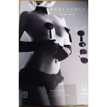 Промо Табличка Bijoux Indiscrets Burlesque двусторонняя А4 — фото 1