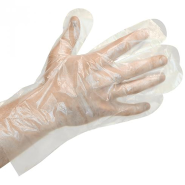 Прозрачные текстурированные перчатки M-L, 100 шт, 